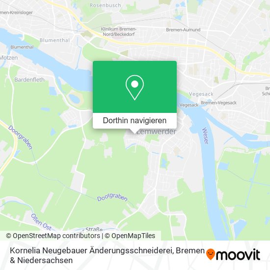Kornelia Neugebauer Änderungsschneiderei Karte