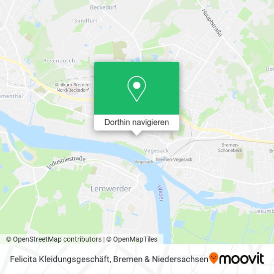 Felicita Kleidungsgeschäft Karte