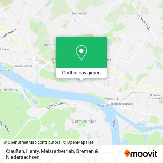 Claußen, Henry, Meisterbetrieb Karte