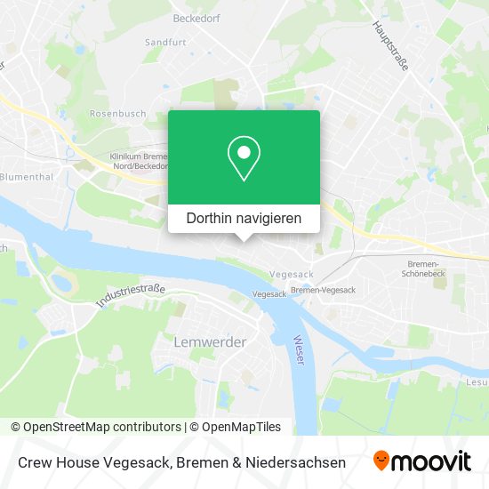 Crew House Vegesack Karte
