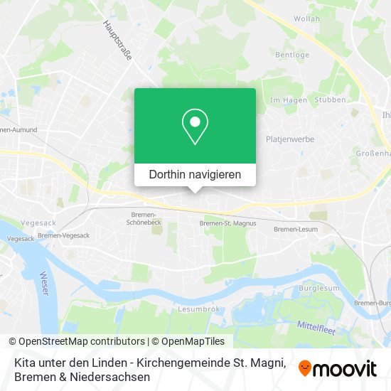 Kita unter den Linden - Kirchengemeinde St. Magni Karte