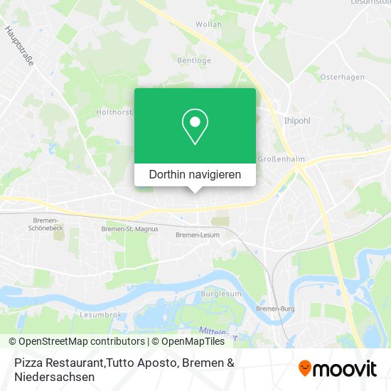 Pizza Restaurant,Tutto Aposto Karte