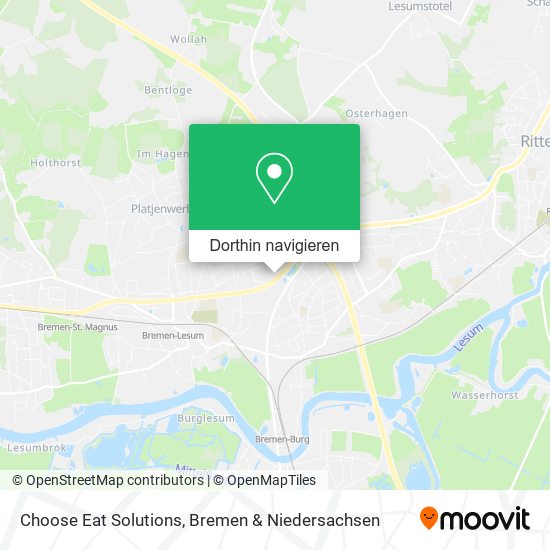 Choose Eat Solutions Karte