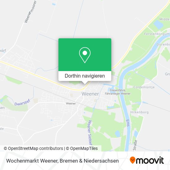 Wochenmarkt Weener Karte