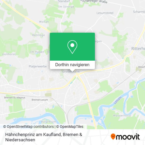 Hähnchenprinz am Kaufland Karte