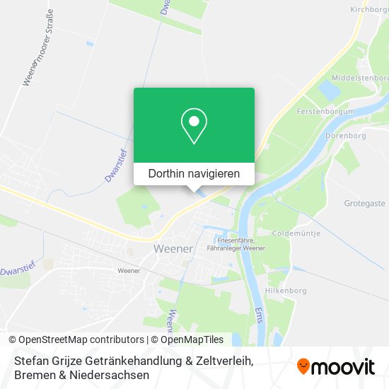 Stefan Grijze Getränkehandlung & Zeltverleih Karte