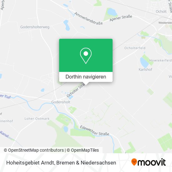 Hoheitsgebiet Arndt Karte
