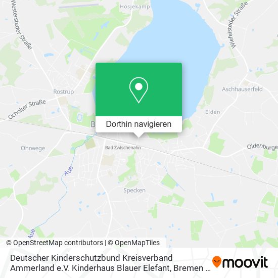 Deutscher Kinderschutzbund Kreisverband Ammerland e.V. Kinderhaus Blauer Elefant Karte