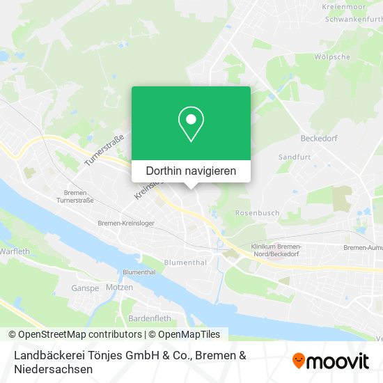 Landbäckerei Tönjes GmbH & Co. Karte