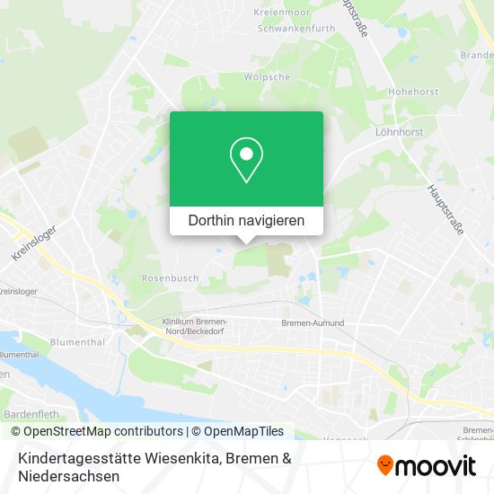 Kindertagesstätte Wiesenkita Karte