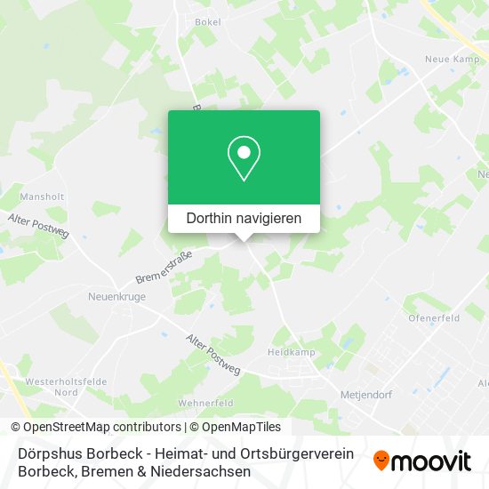 Dörpshus Borbeck - Heimat- und Ortsbürgerverein Borbeck Karte