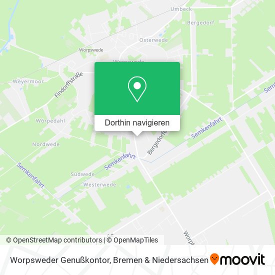 Worpsweder Genußkontor Karte
