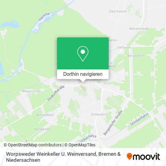 Worpsweder Weinkeller U. Weinversand Karte