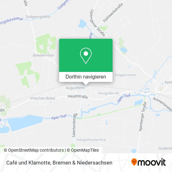 Café und Klamotte Karte