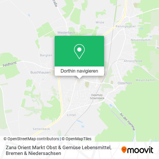 Zana Orient Markt Obst & Gemüse Lebensmittel Karte