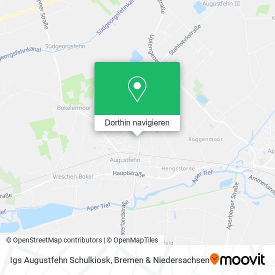 Igs Augustfehn Schulkiosk Karte