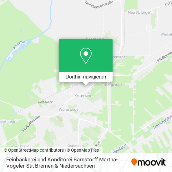Feinbäckerei und Konditorei Barnstorff Martha-Vogeler-Str Karte