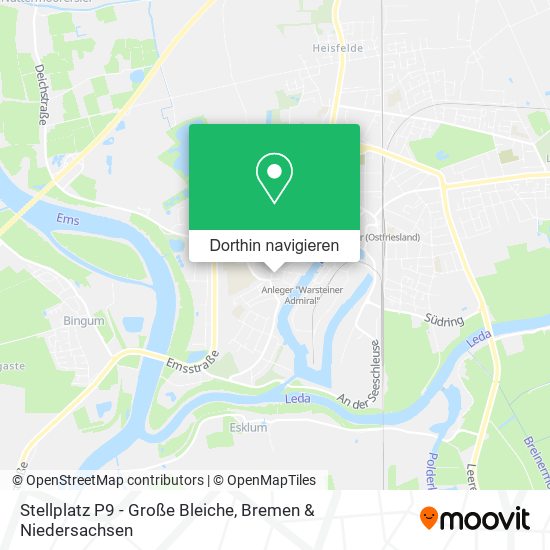 Stellplatz P9 - Große Bleiche Karte