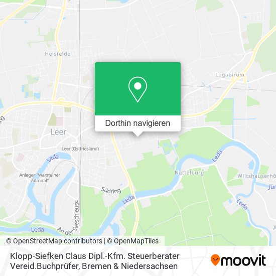 Klopp-Siefken Claus Dipl.-Kfm. Steuerberater Vereid.Buchprüfer Karte