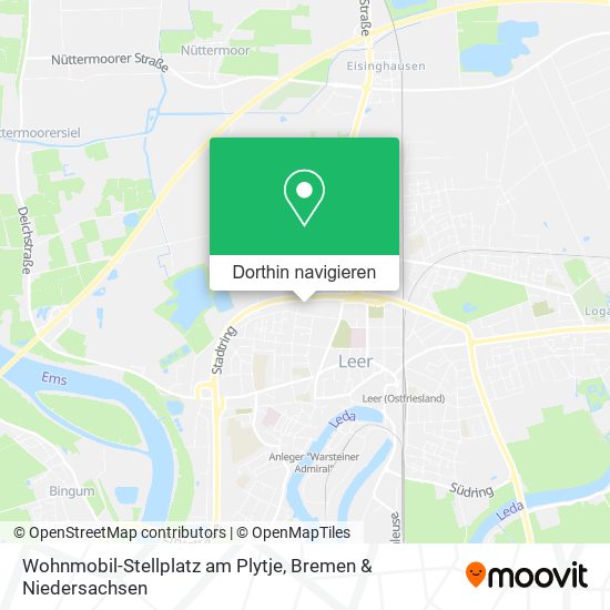 Wohnmobil-Stellplatz am Plytje Karte