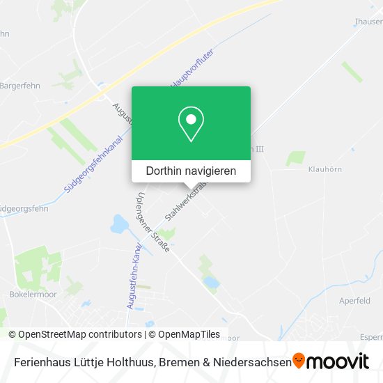 Ferienhaus Lüttje Holthuus Karte