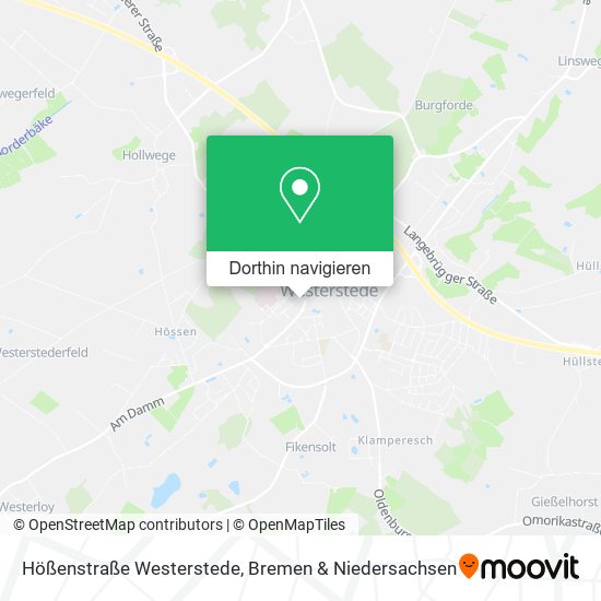 Hößenstraße Westerstede Karte