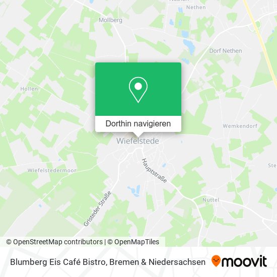 Blumberg Eis Café Bistro Karte