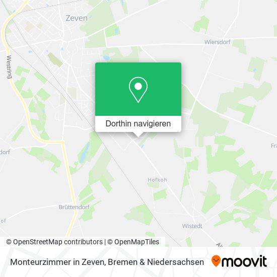 Monteurzimmer in Zeven Karte
