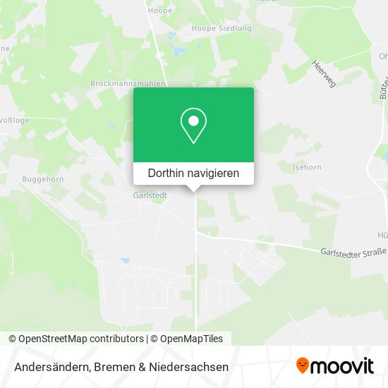 Andersändern Karte