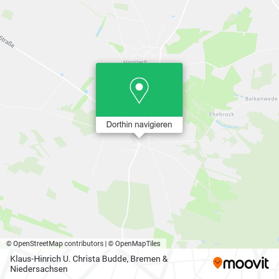 Klaus-Hinrich U. Christa Budde Karte