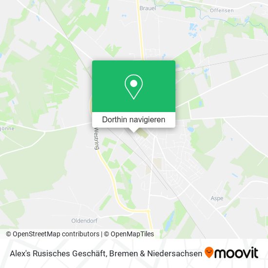 Alex's Rusisches Geschäft Karte