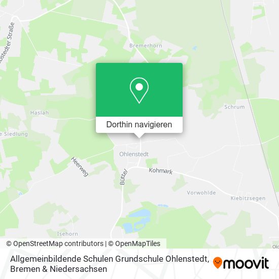 Allgemeinbildende Schulen Grundschule Ohlenstedt Karte