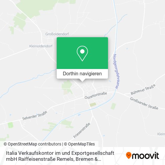 Italia Verkaufskontor im und Exportgesellschaft mbH Raiffeisenstraße Remels Karte