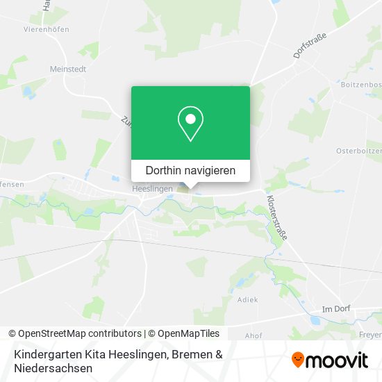 Kindergarten Kita Heeslingen Karte
