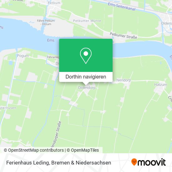 Ferienhaus Leding Karte