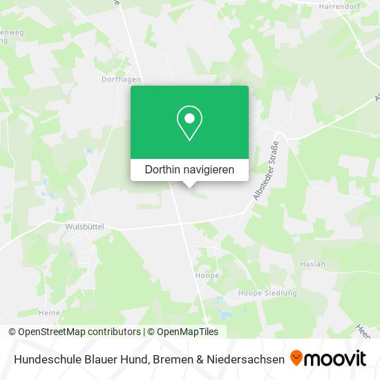 Hundeschule Blauer Hund Karte