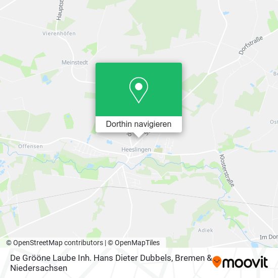 De Grööne Laube Inh. Hans Dieter Dubbels Karte