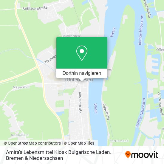 Amira's Lebensmittel Kiosk Bulgarische Laden Karte