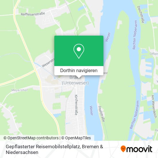 Gepflasterter Reisemobilstellplatz Karte