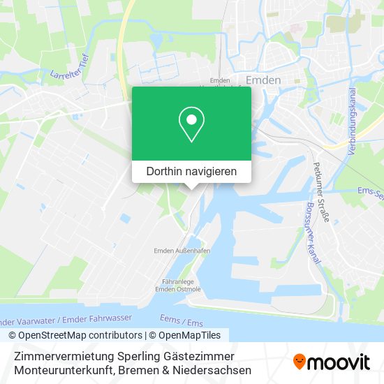 Zimmervermietung Sperling Gästezimmer Monteurunterkunft Karte
