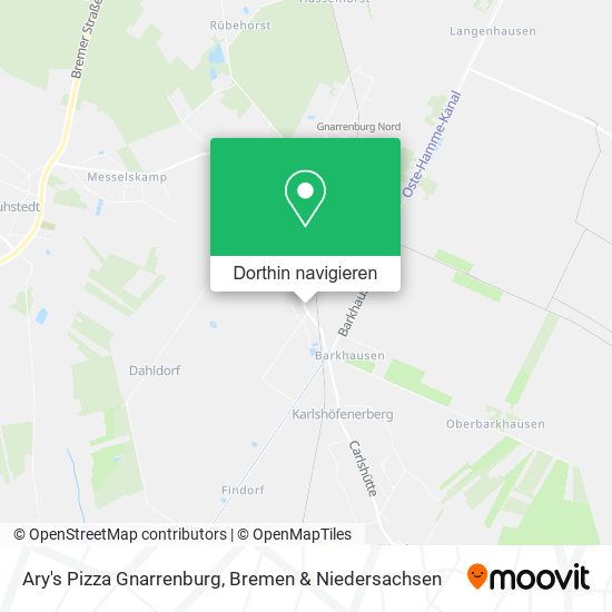 Ary's Pizza Gnarrenburg Karte