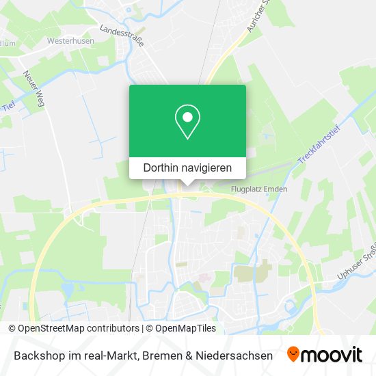 Backshop im real-Markt Karte