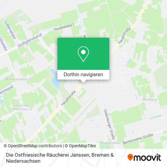 Die Ostfriesische Räucherei Janssen Karte