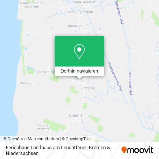 Ferienhaus Landhaus am Leuchtfeuer Karte