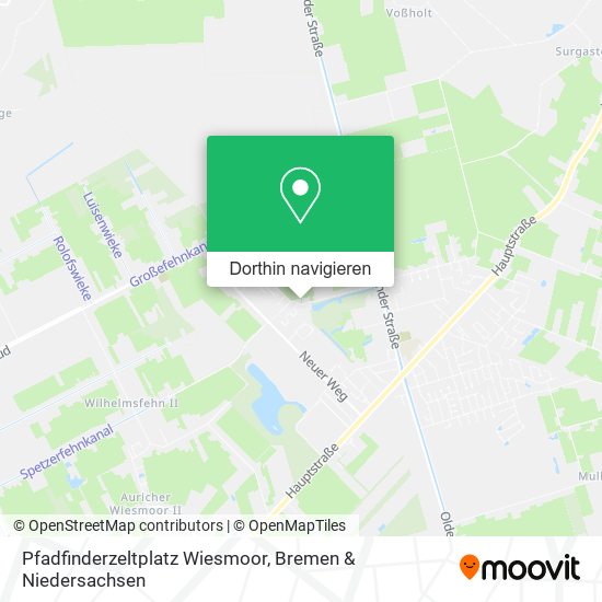 Pfadfinderzeltplatz Wiesmoor Karte