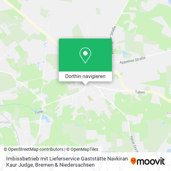 Imbissbetrieb mit Lieferservice Gaststätte Navkiran Kaur Judge Karte