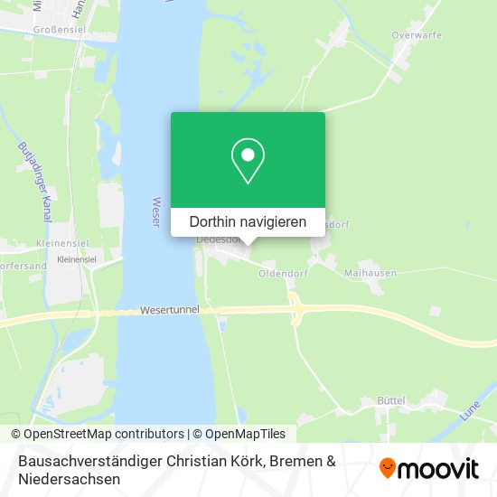 Bausachverständiger Christian Körk Karte