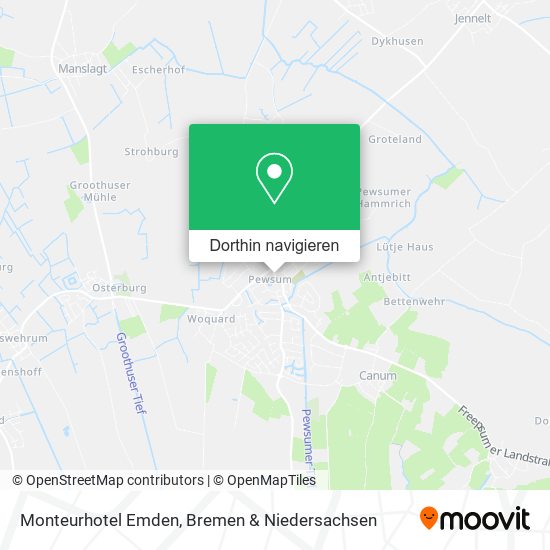 Monteurhotel Emden Karte