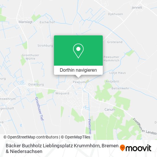 Bäcker Buchholz Lieblingsplatz Krummhörn Karte