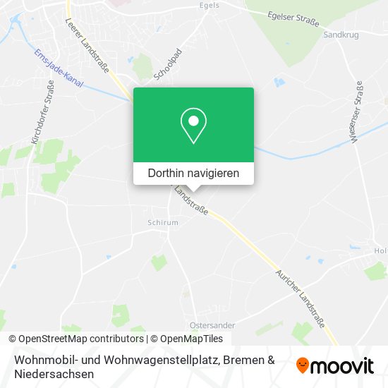 Wohnmobil- und Wohnwagenstellplatz Karte